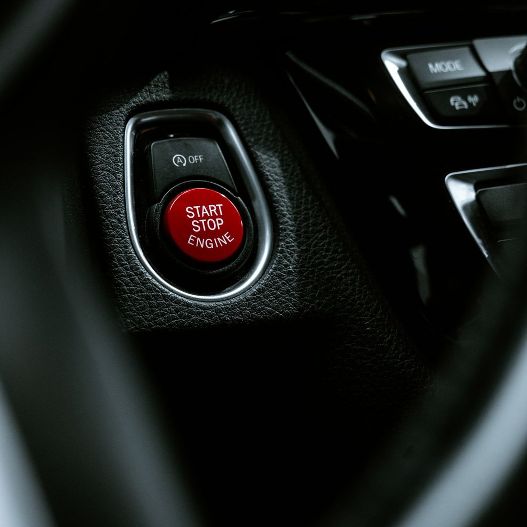 renault key card not detected, the engine start stop button on a car dashboard